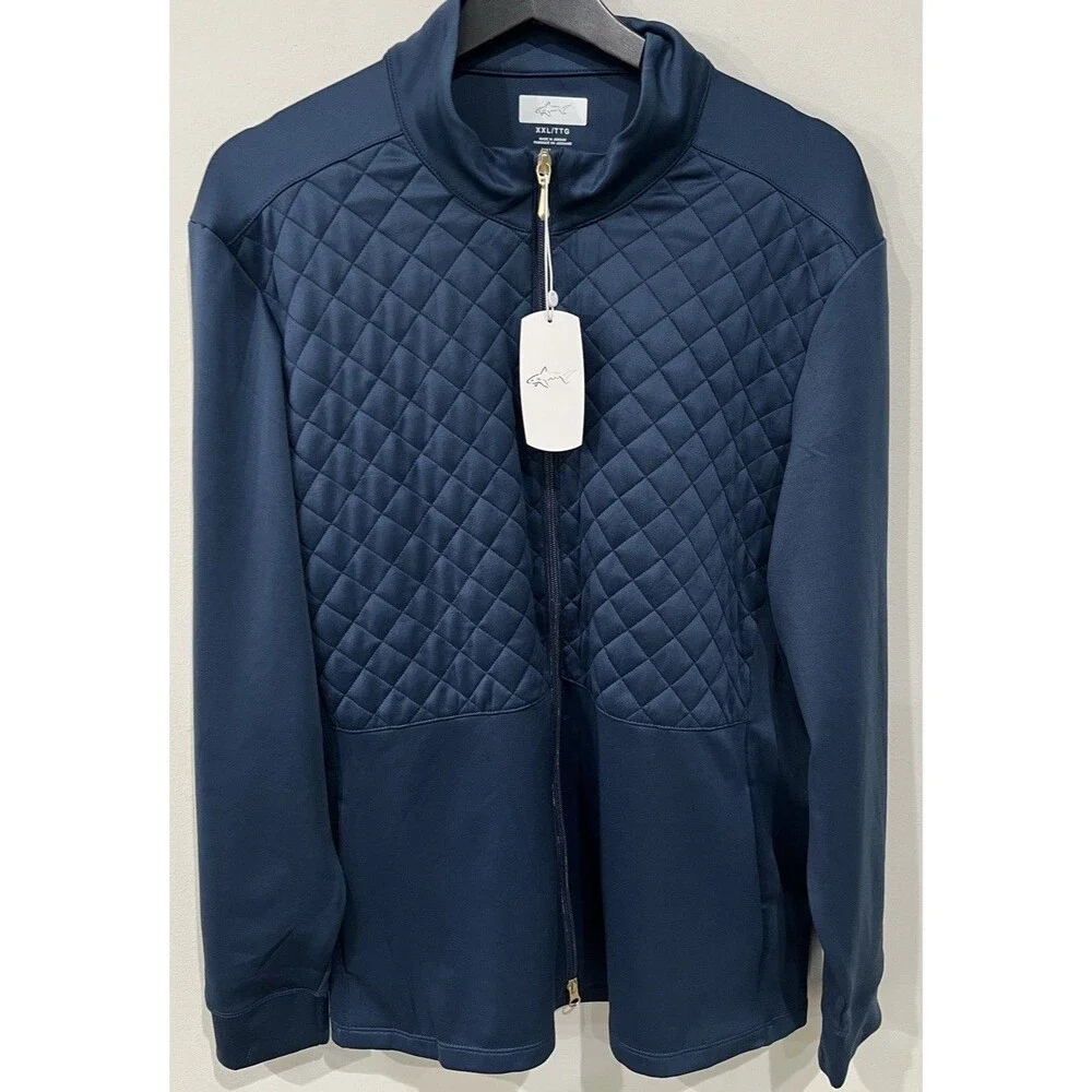 Greg Norman Women's Full Zip Quilted Jacket  Vest, Blue, Size XXL/TG